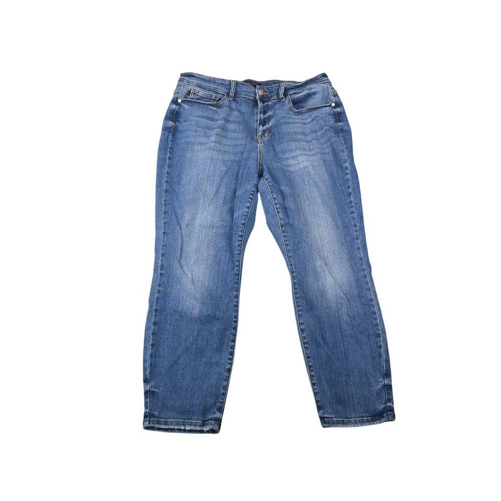 Judy Blue Boyfriend Fit Jeans Womens 18W (34x26) Blue Mid Rise Denim